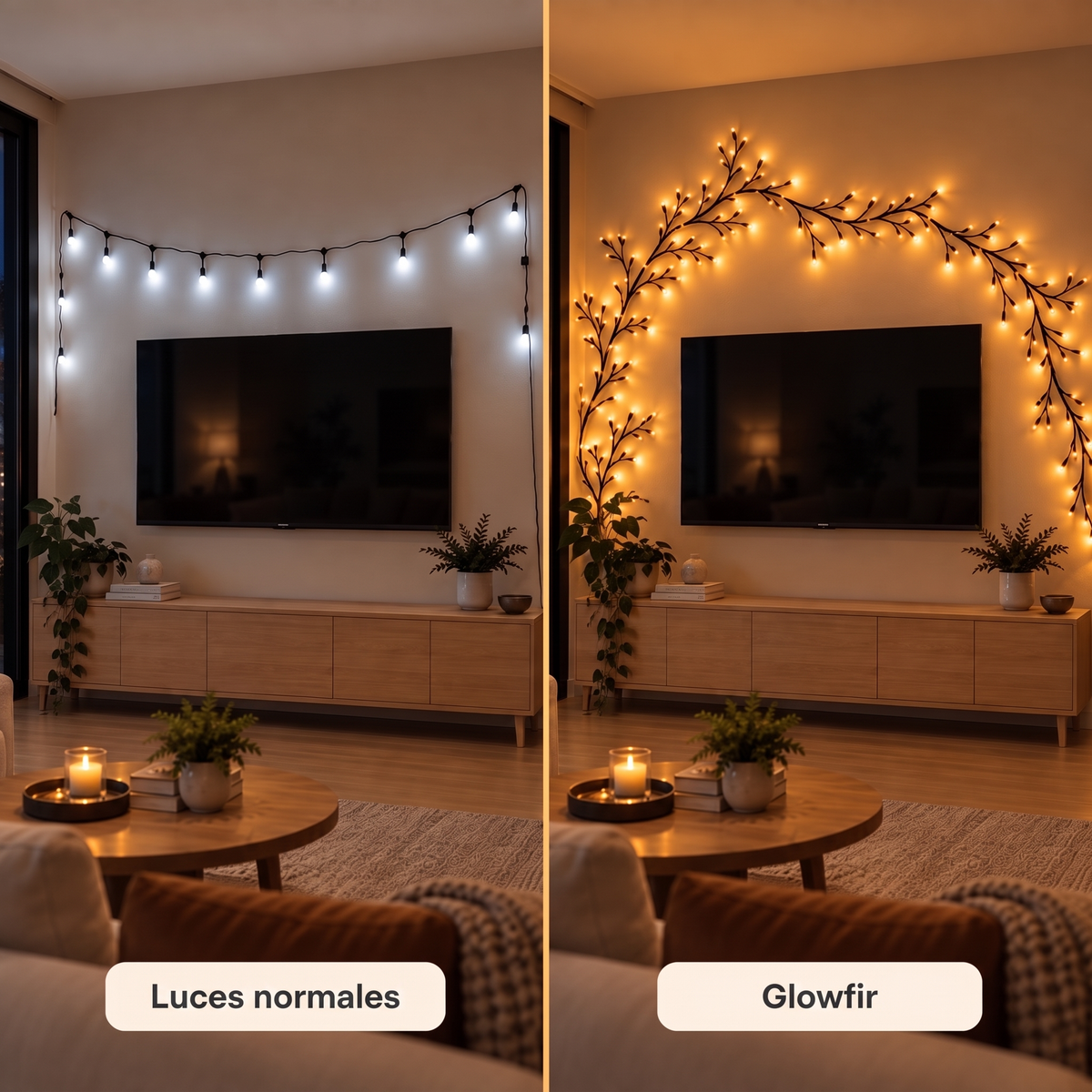 luces decoración navideña